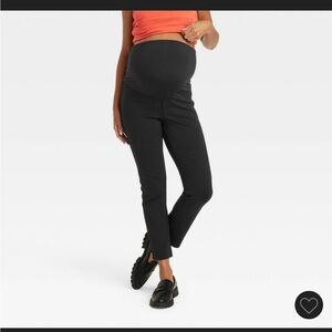 3 PAIR LOT Over Belly Ponte Ankle Length Maternity Pants